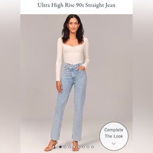Abercrombie Ultra High Rise 90’s Straight Jeans